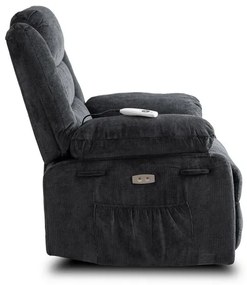 Masážne kreslo AMADEO čiernosive