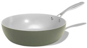 Elmich Nepriľnavá keramická Wok panvica Vital Ø 28 cm - olivovo zelená