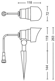 Philips - LED Vonkajšie bodové svietidlo GARDENLINK LED/6W/12V 4000K IP44