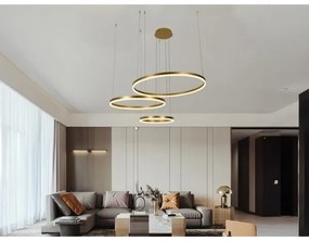 LED Stmievateľný luster na lanku LED/125W/230V 3000-6500K + diaľkové ovládanie