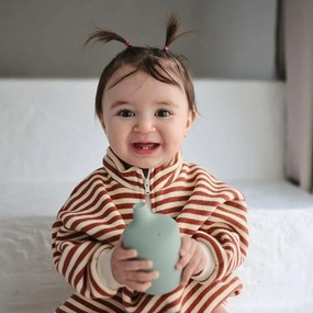 Mushie silikónový hrnček s náustkom - Tradewinds