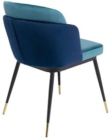 Hojas jedálenská stolička modrá