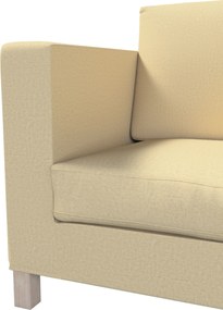 Poťah na sedačku Karlanda  (pre 3 osoby,nerozkladacia,krátky) farba produktu béžová látka lesklá, zapletaná