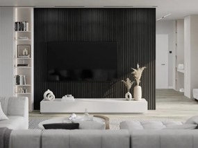 Mexen Lam-B, akustické stenové lamely 275 × 30 cm, HDF doska 4 mm, technická dyha, dub čierny striebristý, S100-275307-3015-025
