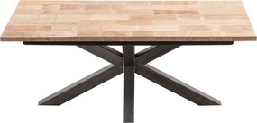 Stôl Vince 200 x 100 x 79 black&amp;natural