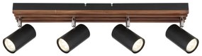 Globo 57909-4 - Bodové svietidlo KAYDEN 4xGU10/25W/230V čierna
