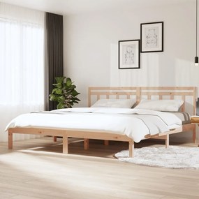 vidaXL Rám postele borovicový masív 200x200 cm