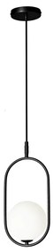Candellux Čierny závesný luster Cordel pre žiarovku G9 31-10148