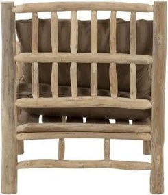 Drevené kreslo Teak - 75 * 90 * 90 cm