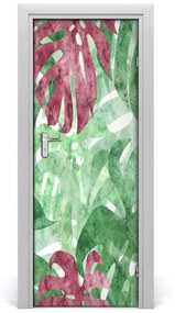 Samolepiace fototapety na dvere Monstera 85x205 cm