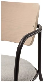 Svetlosivé kreslo v dekore jaseňa Eclipse - Teulat