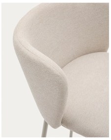 Béžová barová stolička (výška sedadla 75 cm) Ciselia – Kave Home