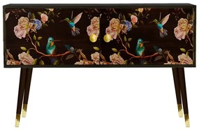Komoda z masívneho borovicového dreva Velvet Atelier Au Cafe Golden Colibri