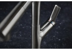 KFA Armatura 6623-220-22- Drezová batéria s vyťah. sprškou DUERO DESIGN nerez