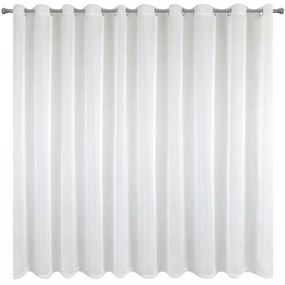 ZÁCLONA NA KRÚŽKOCH LUCY 300X160 CM BIELA