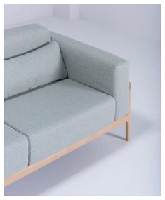 Modrosivá pohovka s konštrukciou z dubového dreva Gazzda Fawn, 180 cm