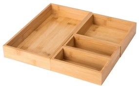 Organizér do zásuvky, do kuchyne aj do kúpeľne, sada 4 ks BAMBUS SENSEA