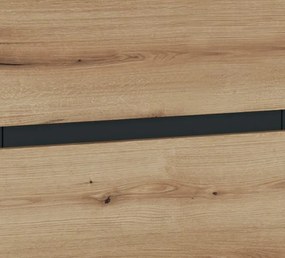 Úložná komoda Corte, dub coast/tmavo šedá