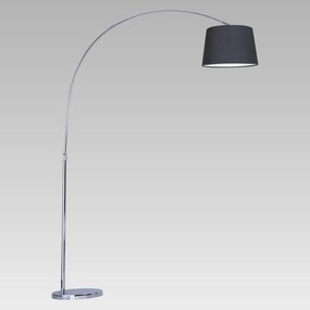 PREZENT Podlahová moderná lampa MEDIAN, čierna