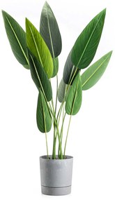 PLASTOVÝ KVETINÁČ AZALEA 22,5X23,5 CM IMITÁCIA BETÓNU SIVÁ