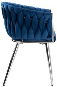 Jedálenská stolička COFTON VELVET granátová