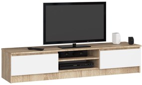 TV stolík Katalina (dub sonoma + biela). Akcia -12%. Vlastná spoľahlivá doprava až k Vám domov. 1069117