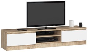 TV stolík Katalina (dub sonoma + biela). Akcia -22%. Vlastná spoľahlivá doprava až k Vám domov. 1069117