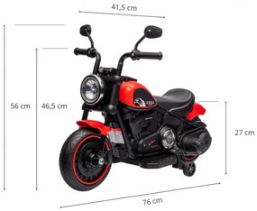 Elektrická motorka Eagle červená