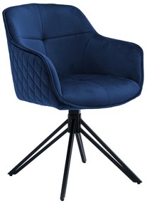 Jedálenská stolička s lakťovou opierkou Emma Farba: Modrá