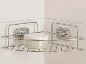 Rohová kúpeľňová polička Reflex Luxy 1, chróm%