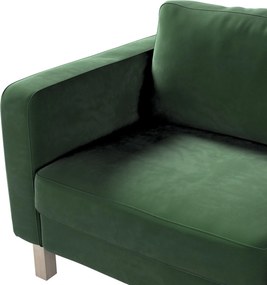 Poťah na sedačku Karlstad (nerozkladací, 2-miestny, krátky) farba produktu zelená látka lesklá, zamatová