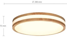 Brilagi - LED Stropné svietidlo MOLINA LED/24W/230V dub pr. 29 cm