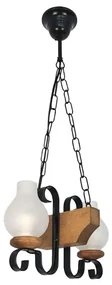 Brilagi - Luster na reťazi QUEEN 2xE14/40W/230V buk BG2036
