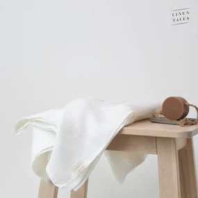 Biely ľanový uterák 65x45 cm - Linen Tales