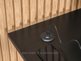 PC stolík Matts C (čierne drevo + čierna). Vlastná spoľahlivá doprava až k Vám domov. 1109794