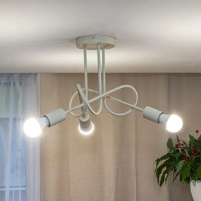 Prisadený luster OXFORD 3xE27/15W/230V krémový