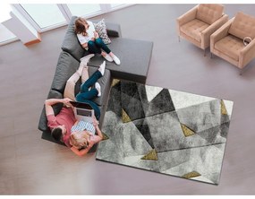Sivo-žltý koberec Bianca Grey, 60 x 120 cm