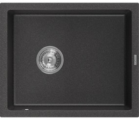 Mexen Pedro - drez granitový 56,0x46,0cm, 1-komorový, čierna-škvrny, 6508561000-76