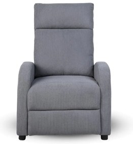 Relaxačné polohovacie TV kreslo SOFI — menčester, sivá