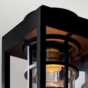 Kichler KL-HONE-S-BKT - Vonkajšie nástenné svietidlo HONE S 1xE27/60W/230V IP44