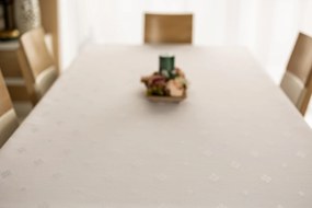 Dekorstudio Teflónovy obrus na stôl Diamond - biely Rozmer obrusu (šírka x dĺžka): 100x100cm