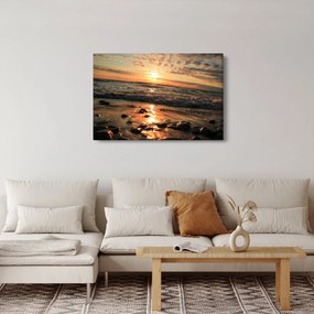 Obraz - Západ slnka pri oceáne (90x60 cm)