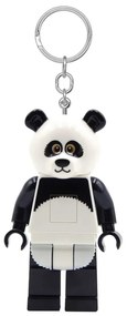 Čierno-biela kľúčenka so svietidlom Iconic Panda – LEGO®