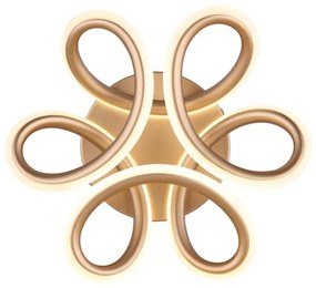 Globo 67386-24CH - LED stropné svietidlo MELISAND 24W/230V pr. 26 cm zlatá