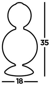 Searchlight EU51021-2CC - LED Stolná lampa SNOWBALL LED/15W/230V