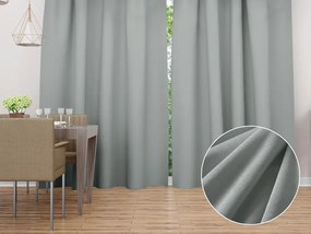 Biante Zamatový záves SV-029 Cementovo sivý 140x140 cm