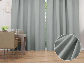 Biante Zamatový záves SV-029 Cementovo sivý 140x140 cm