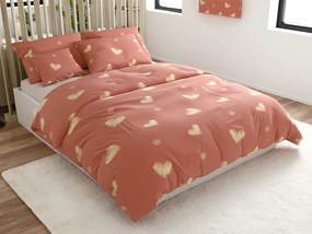 Obliečky z mikrovlákna ORANGE HEART, ružové Rozmer obliečky: 70 x 90 cm | 140 x 220 cm