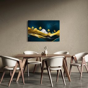 Obraz - Jeleň v krajine (90x60 cm)