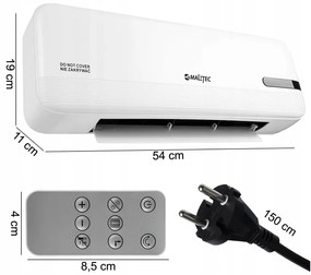Elektrická vzduchová clona MalTec PT4000Wt